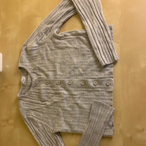 Garage Long-Sleeve Button up Cropped Top - Picture 1 of 3